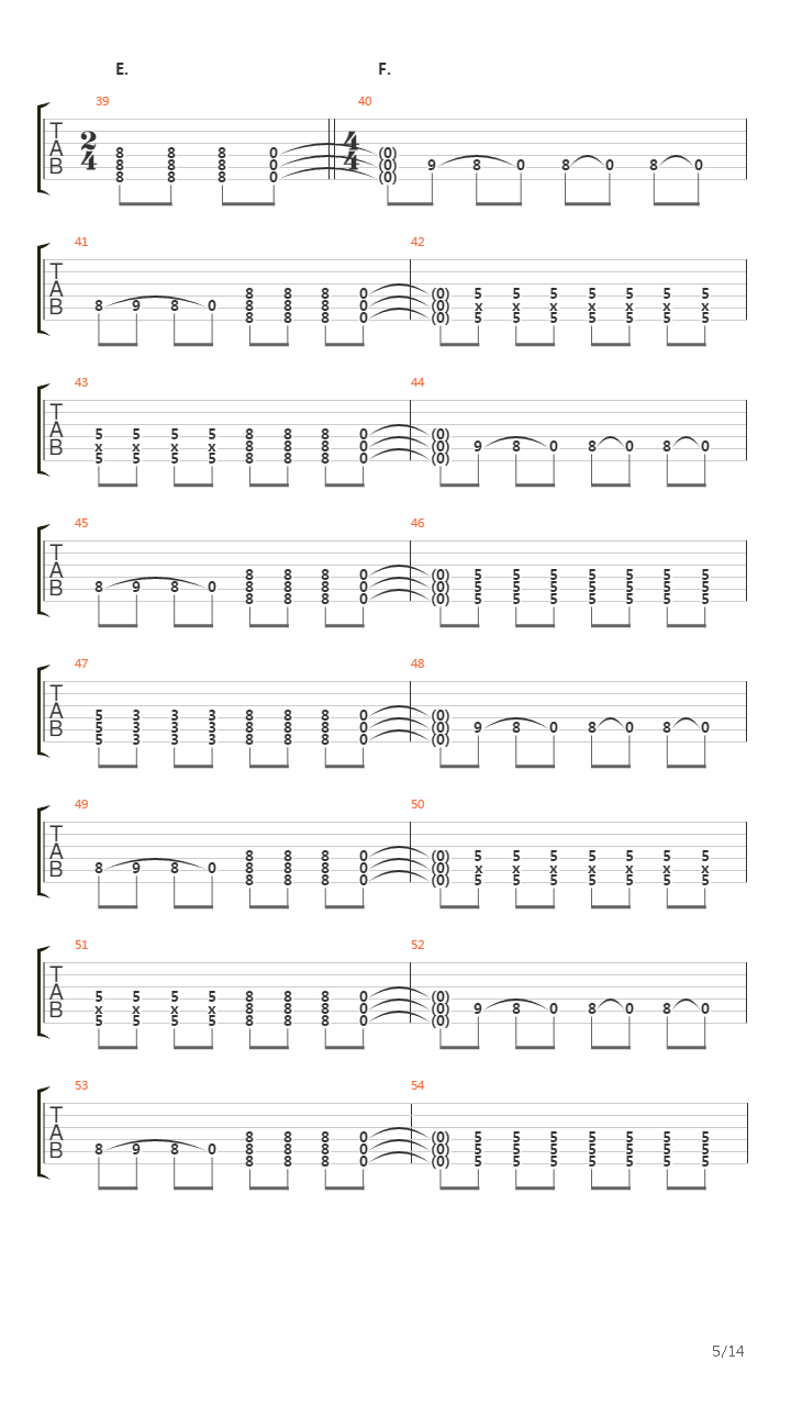 Liarsenic吉他谱