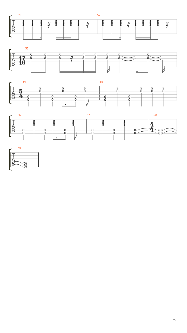 Shot Gun Message吉他谱