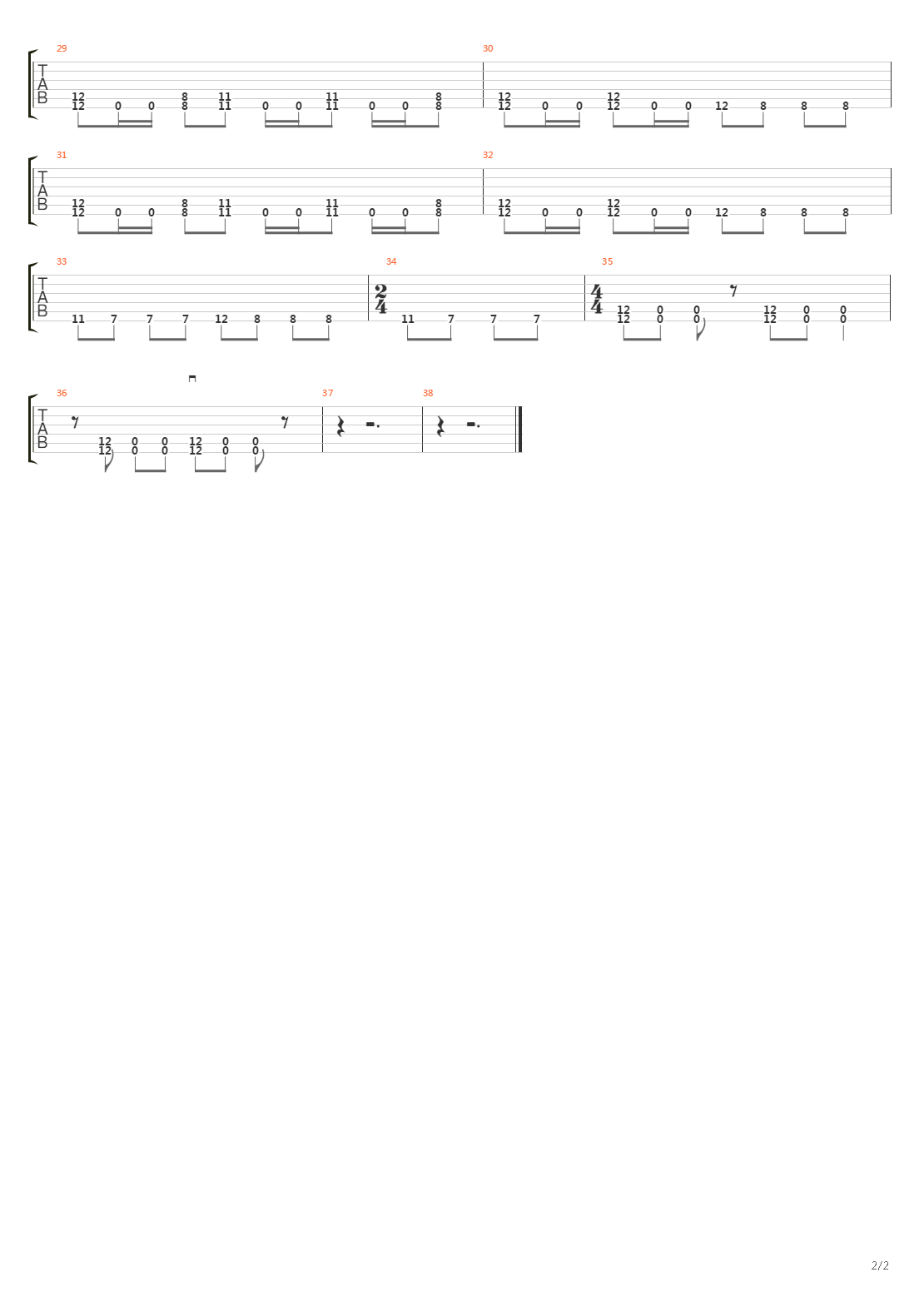 Triffids吉他谱