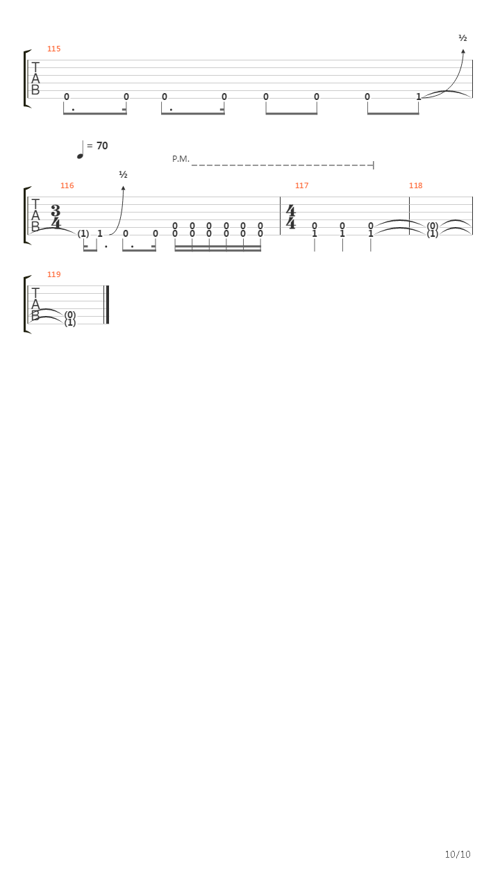 Dispossession吉他谱