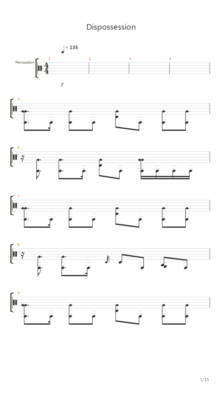 Dispossession吉他谱