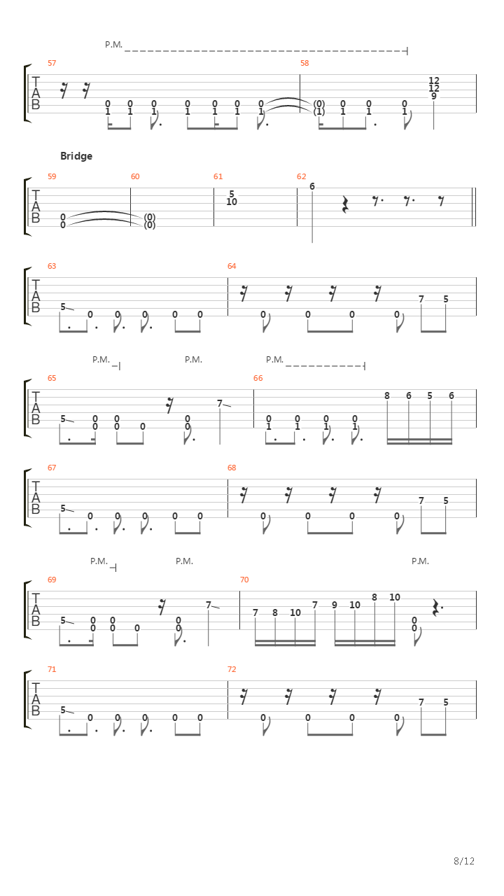 Solace吉他谱