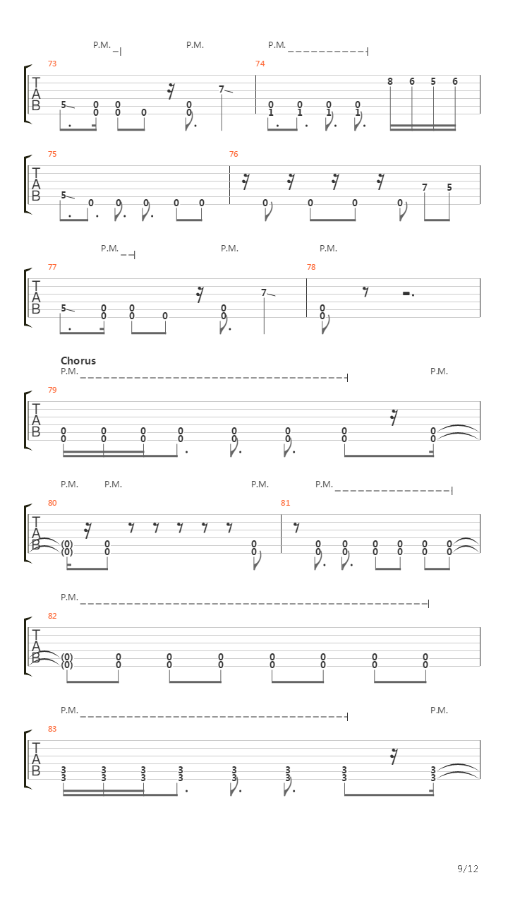 Solace吉他谱