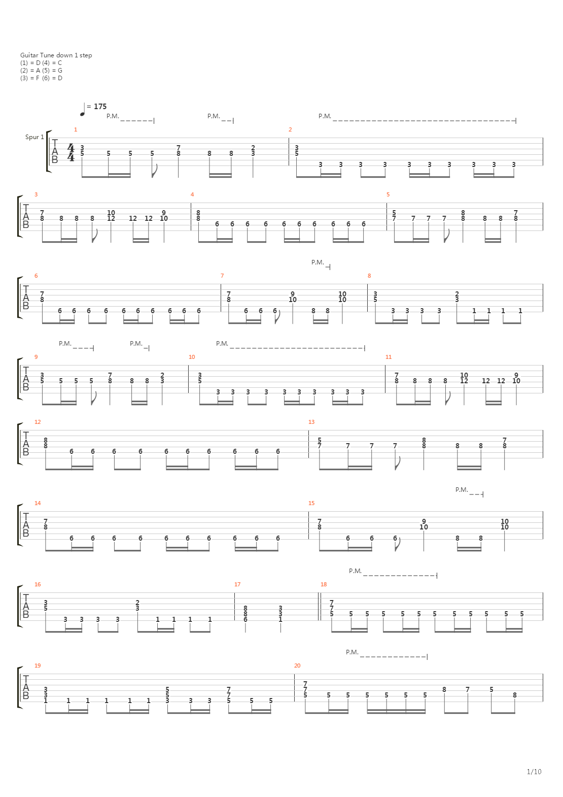 Ancient Heritage吉他谱