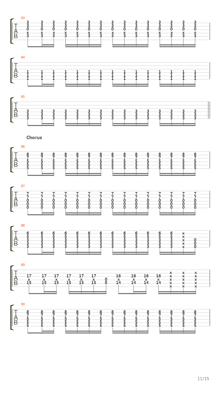 Reading Between Lines吉他谱