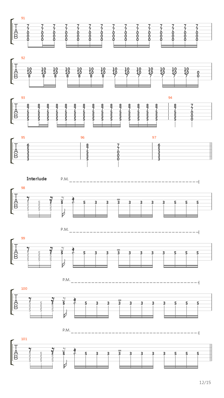 Reading Between Lines吉他谱