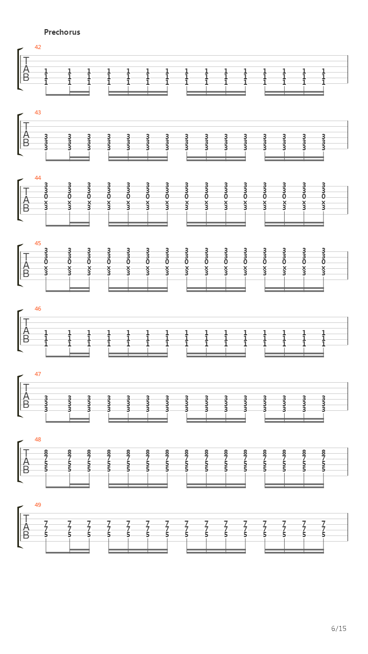 Reading Between Lines吉他谱