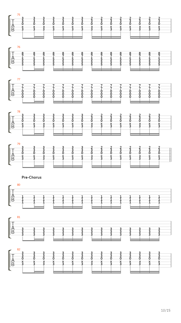 Reading Between Lines吉他谱