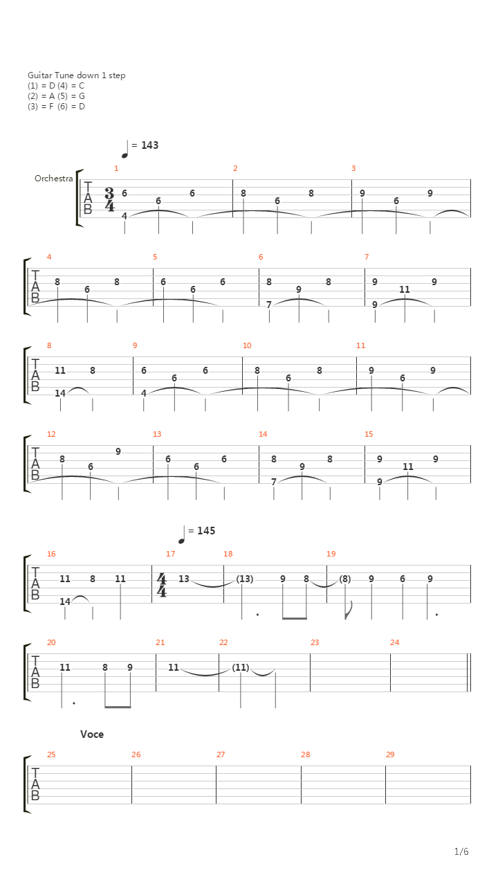 The Music吉他谱