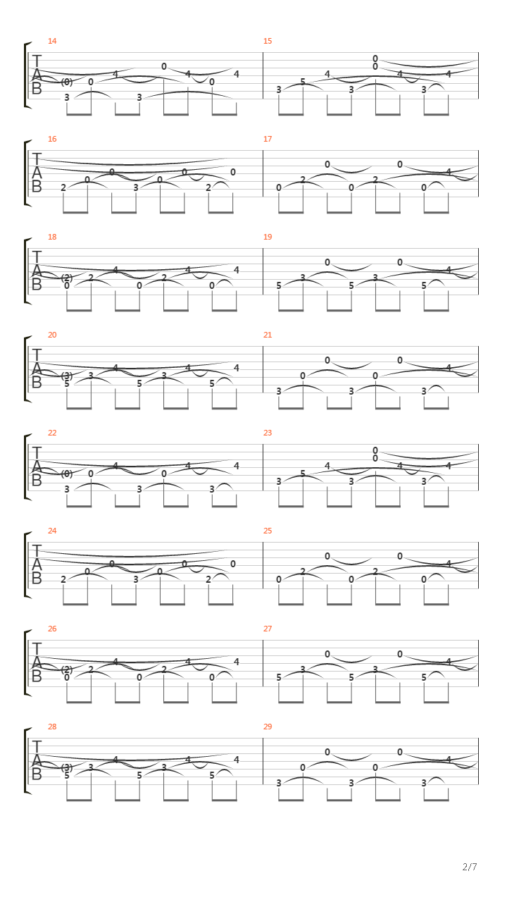 Verne吉他谱