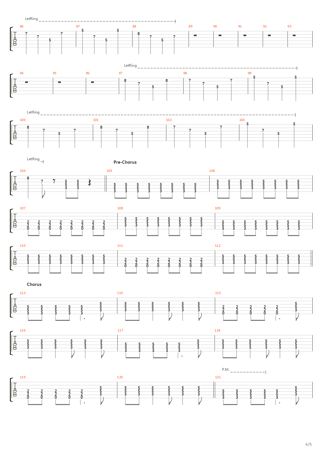 Efectos Secundarios吉他谱