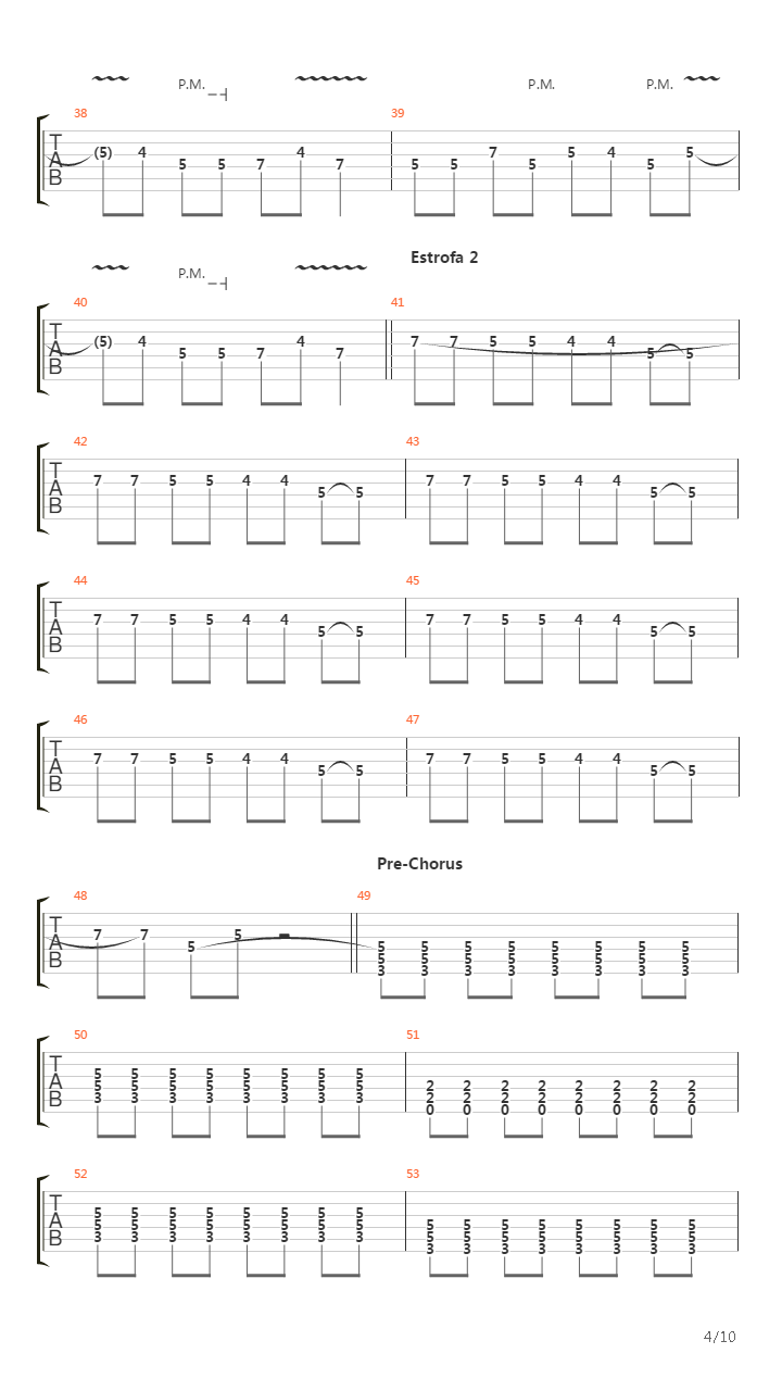 Efectos Secundarios吉他谱