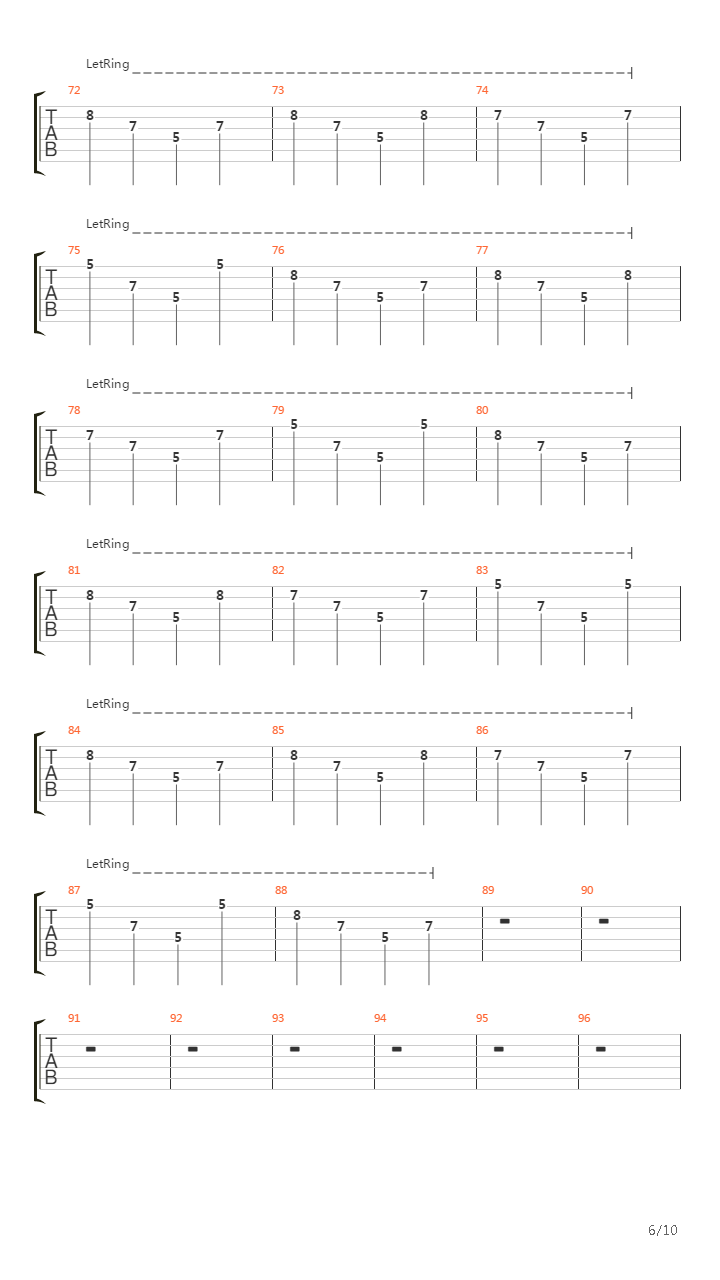 Efectos Secundarios吉他谱
