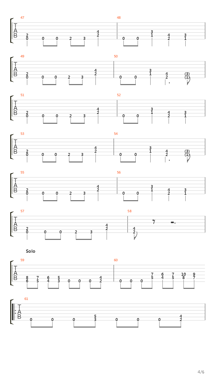 Critical Mass吉他谱