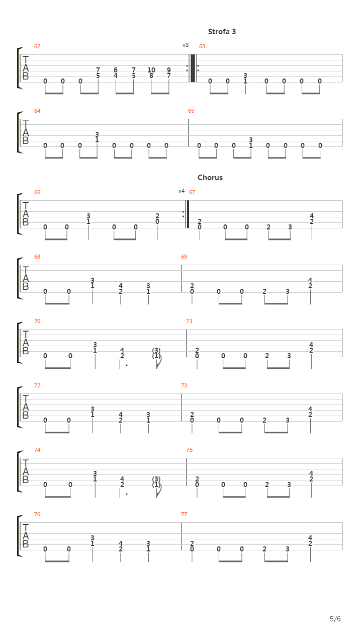 Critical Mass吉他谱