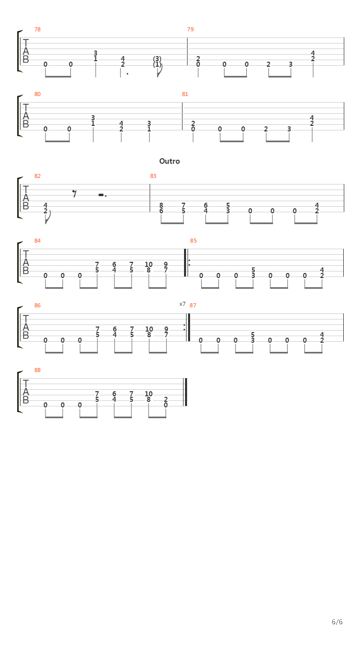 Critical Mass吉他谱