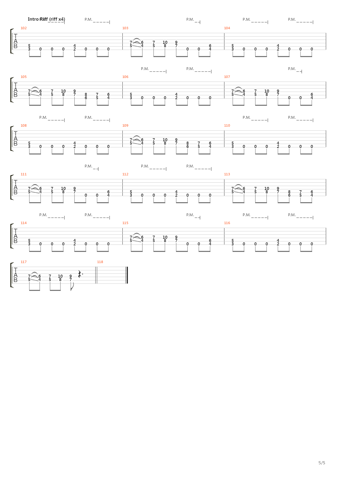 Critical Mass吉他谱