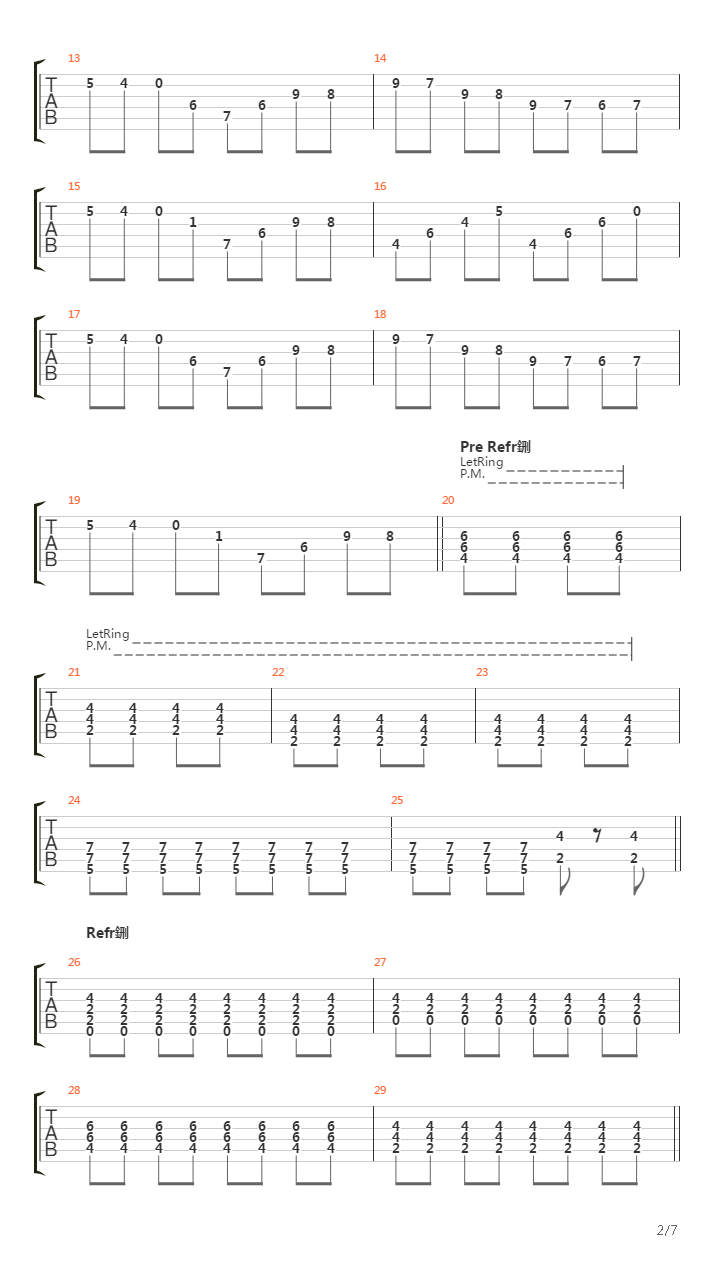 Entre Nos Dois吉他谱