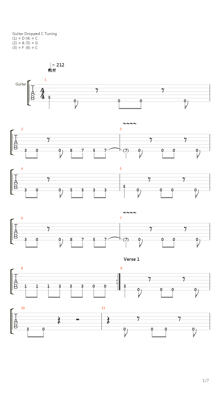 Never Back Down吉他谱