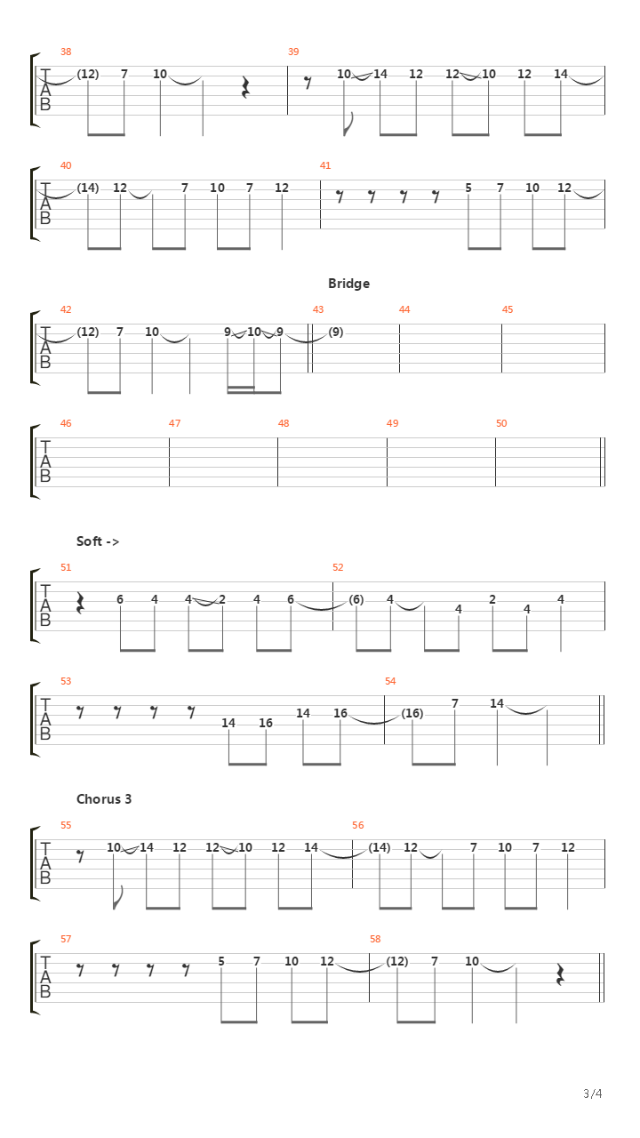 Write It Down吉他谱