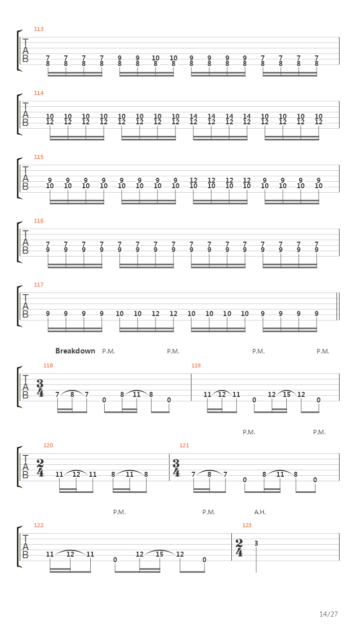 Across Heracles Towards吉他谱