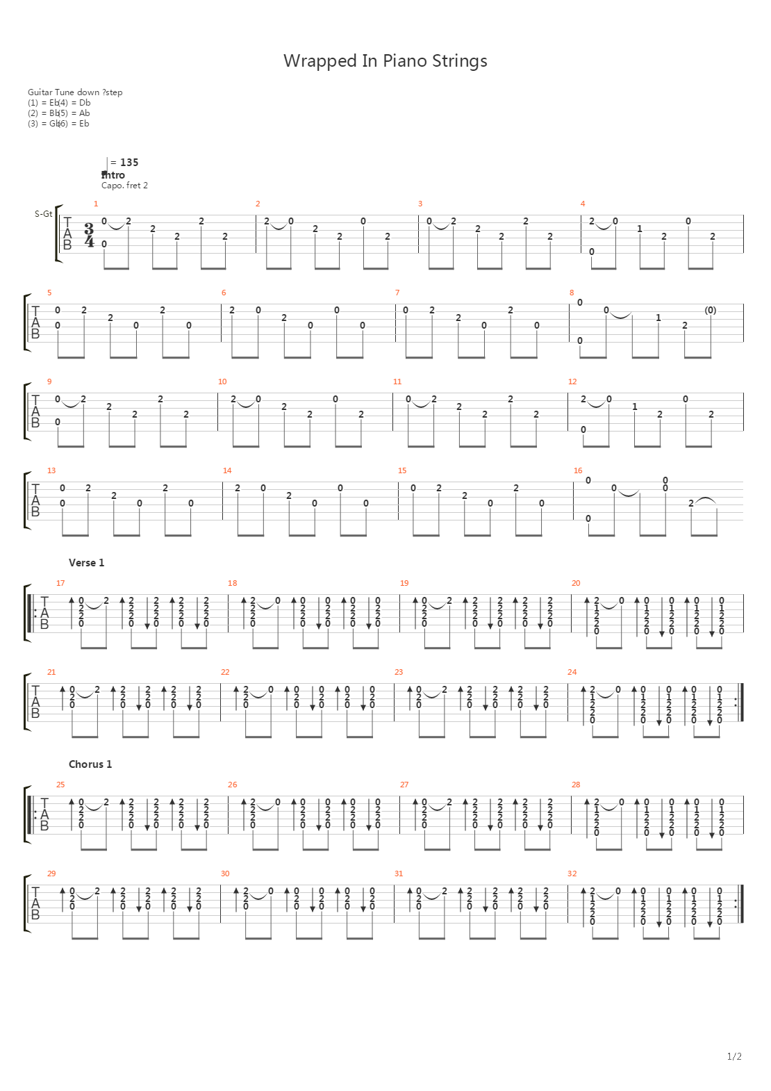 Wrapped In Piano Strings吉他谱