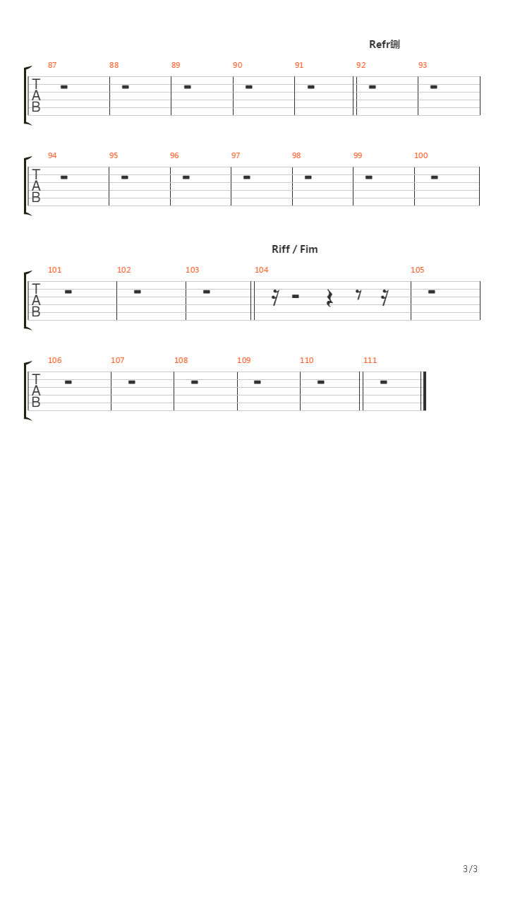 A Mais Pedida吉他谱