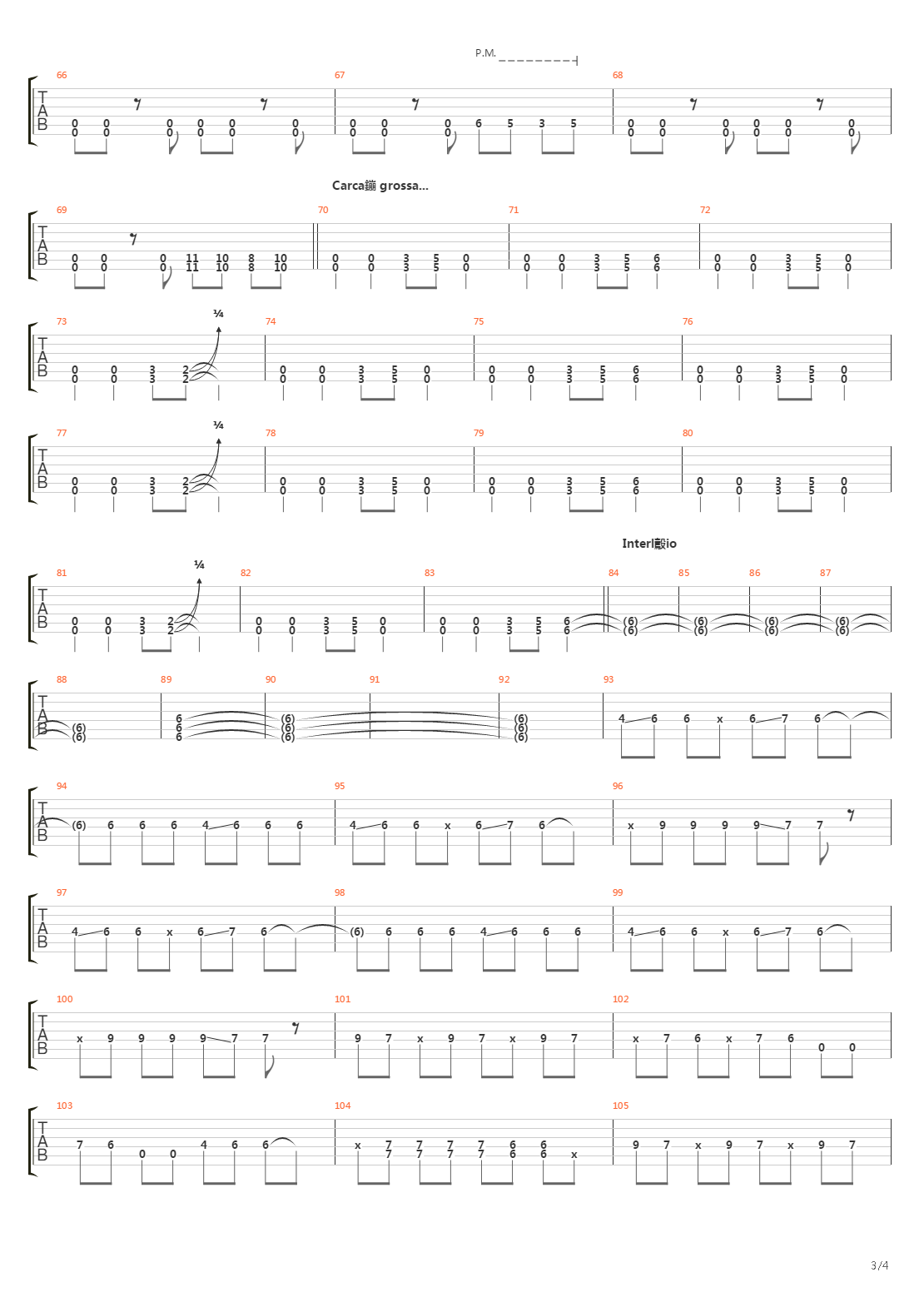 Andar Na Pedra吉他谱