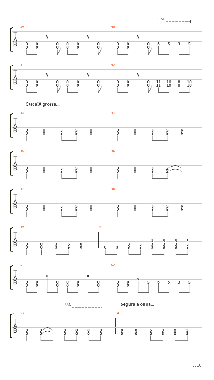 Andar Na Pedra吉他谱
