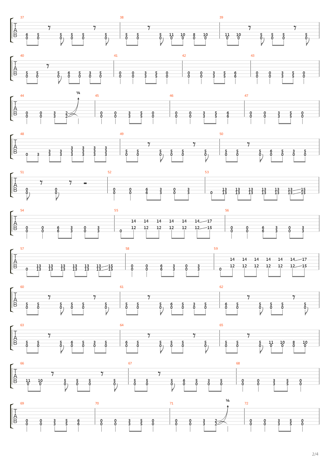 Andar Na Pedra吉他谱