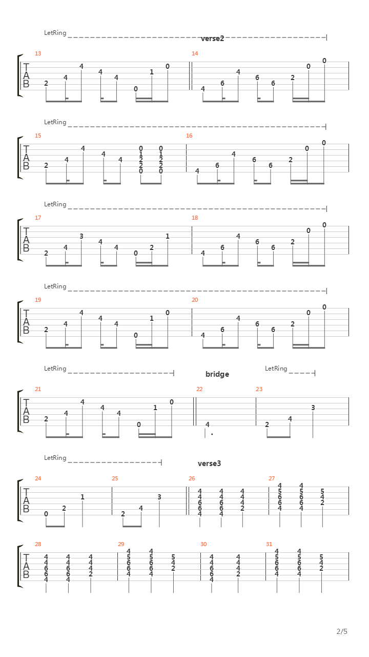 Old Fires吉他谱