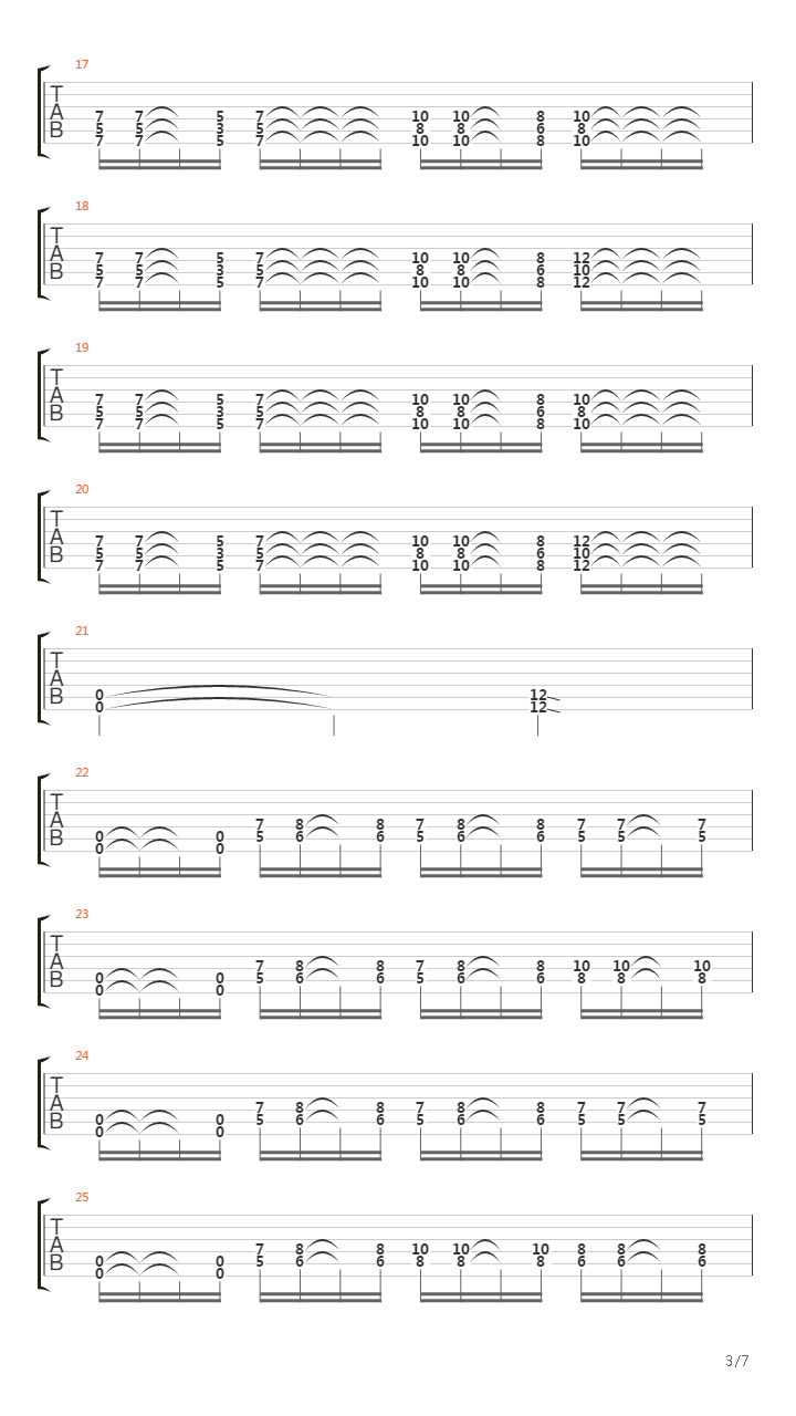 Afraid吉他谱