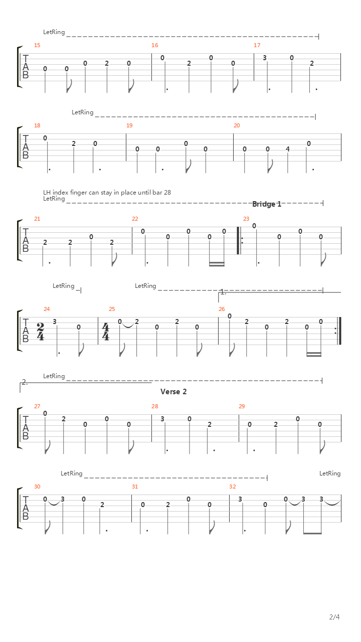 Barges吉他谱