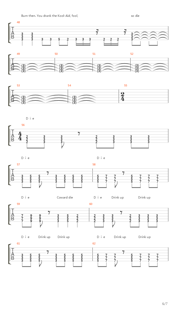 Drink The Kool-aid吉他谱