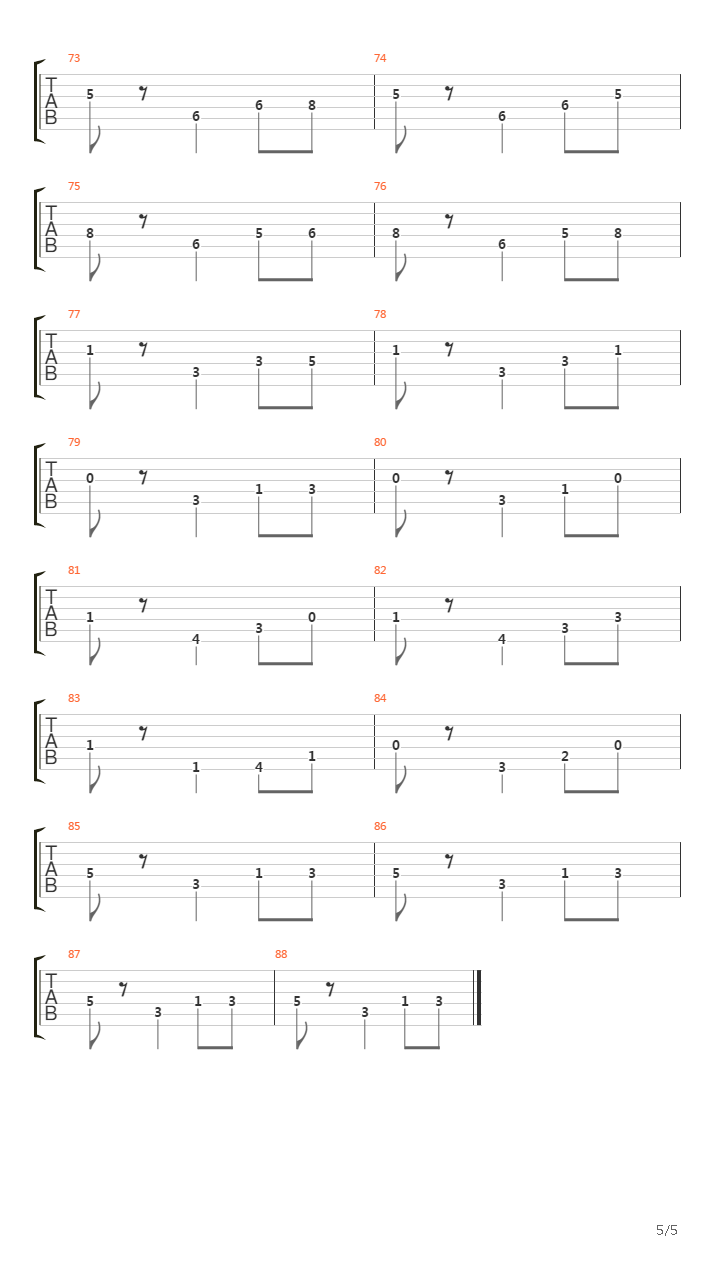 Game Of Thrones Title Sequence吉他谱