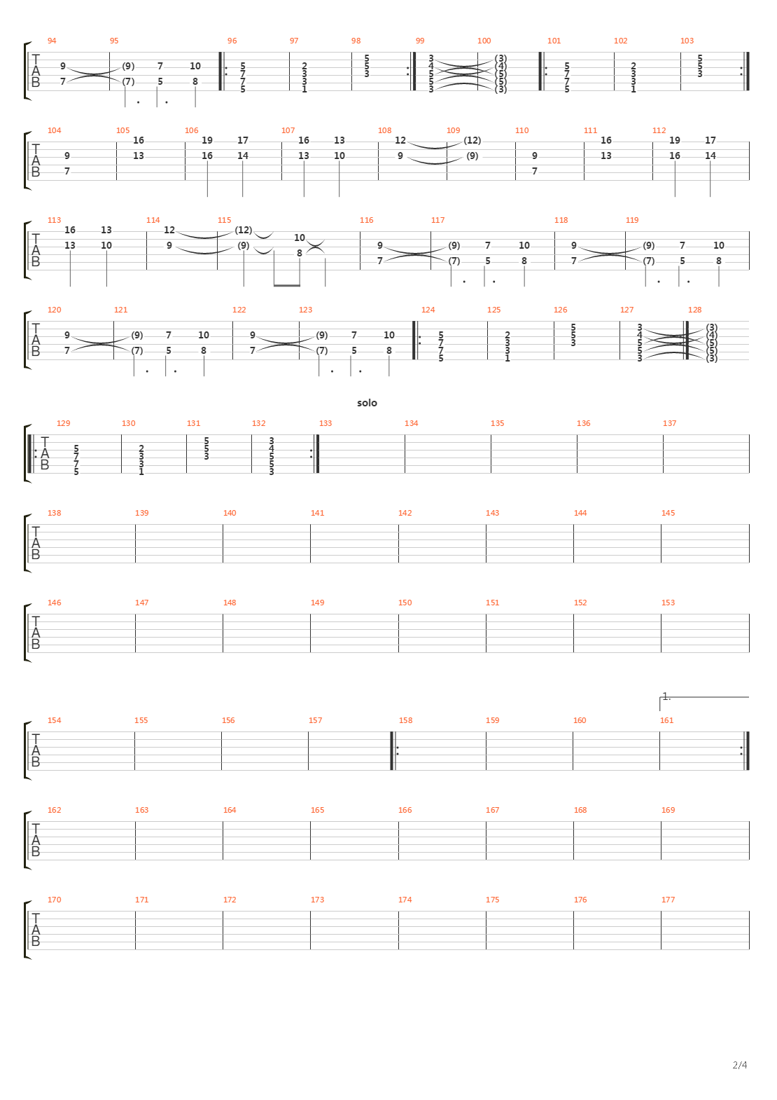 El Camino Del Sol吉他谱