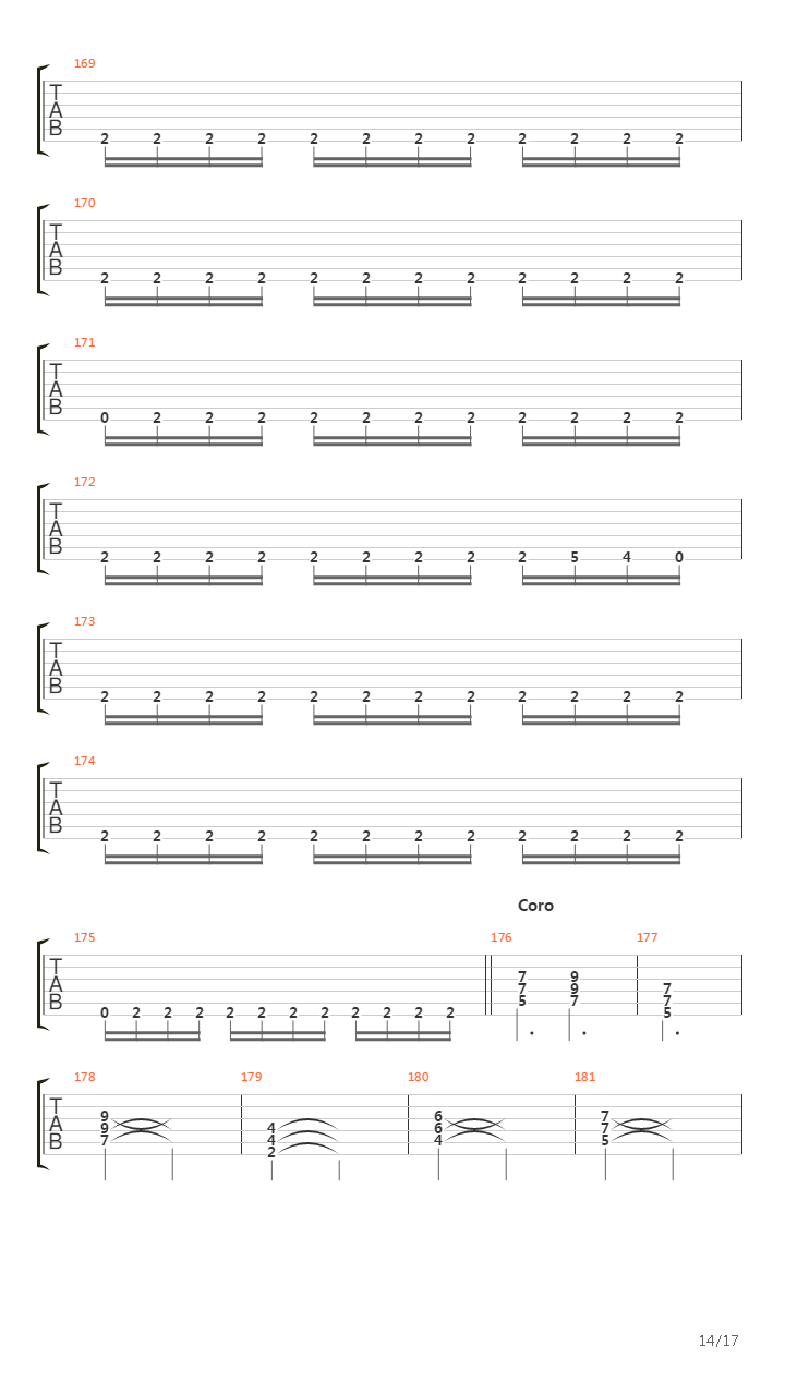 Guerrero Del Arco Iris吉他谱