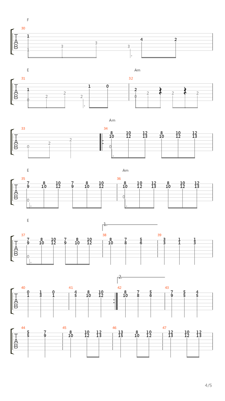 Otono Medieval吉他谱