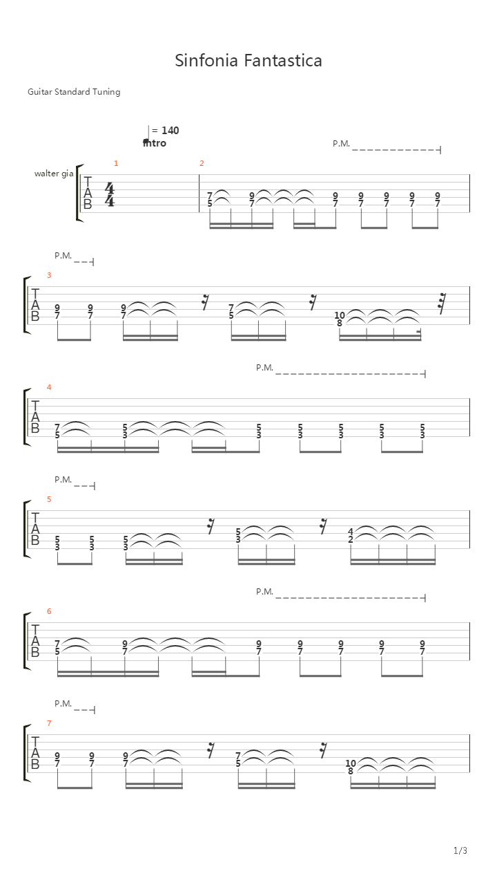 Sinfonia Fantastica吉他谱