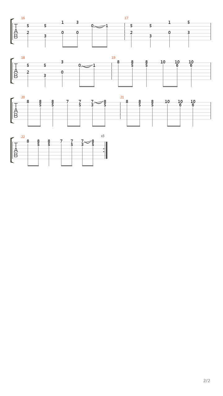 Bustelo吉他谱