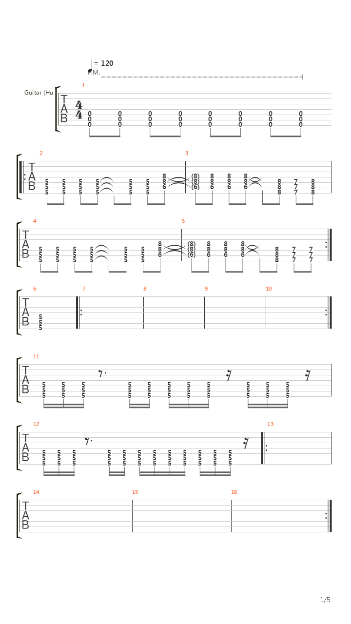 Lat Napalmen Regna吉他谱