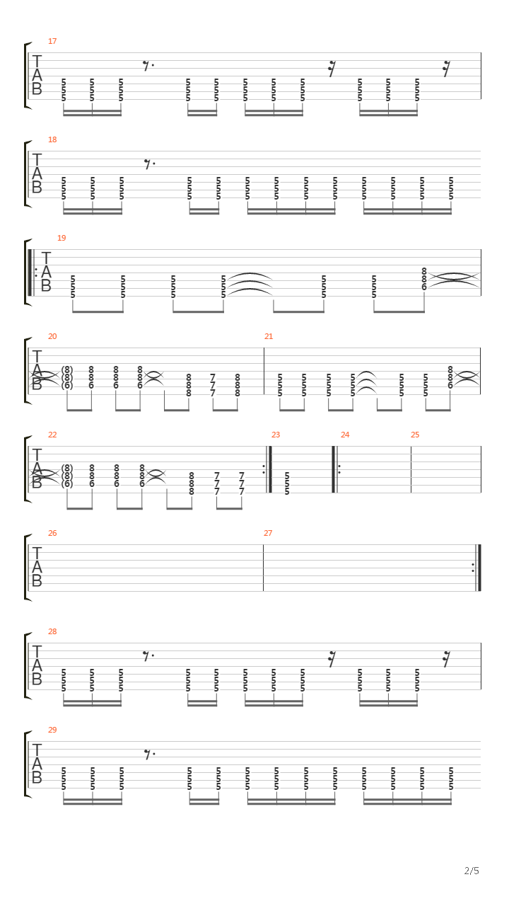 Lat Napalmen Regna吉他谱