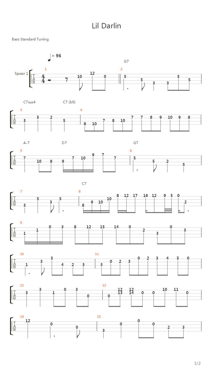 Lil Darlin吉他谱