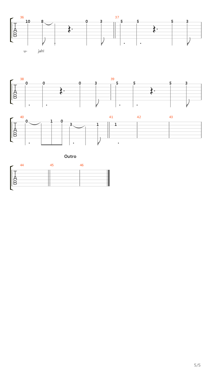 Hallelujah吉他谱