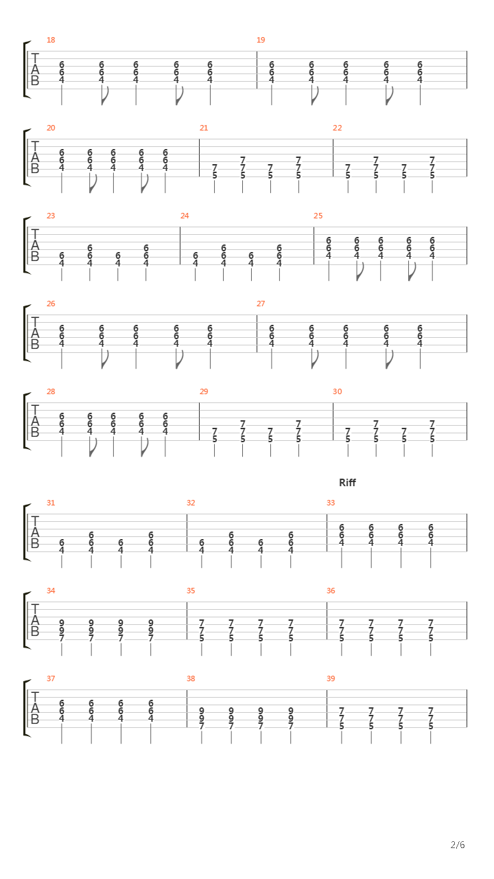 Usa吉他谱