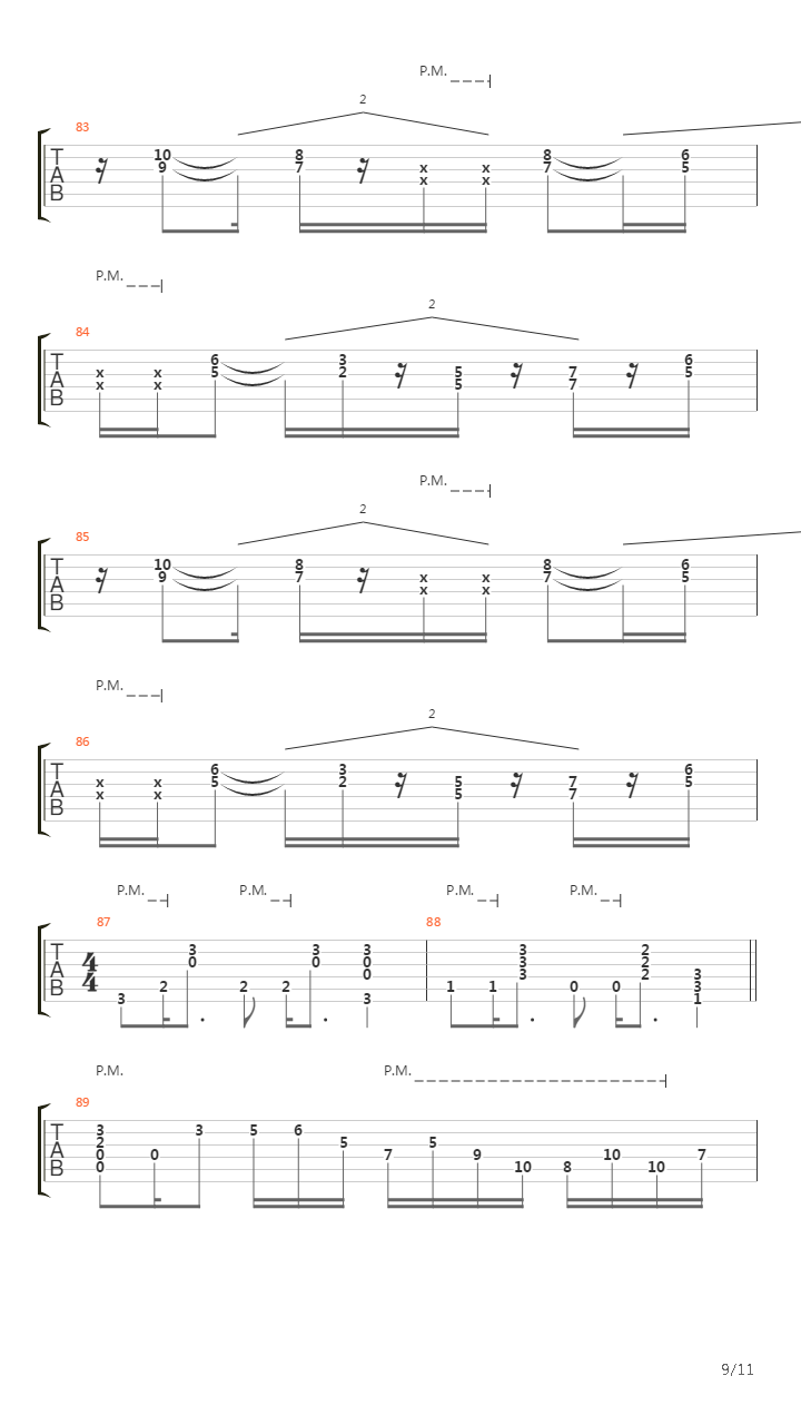 Cutting Loose吉他谱