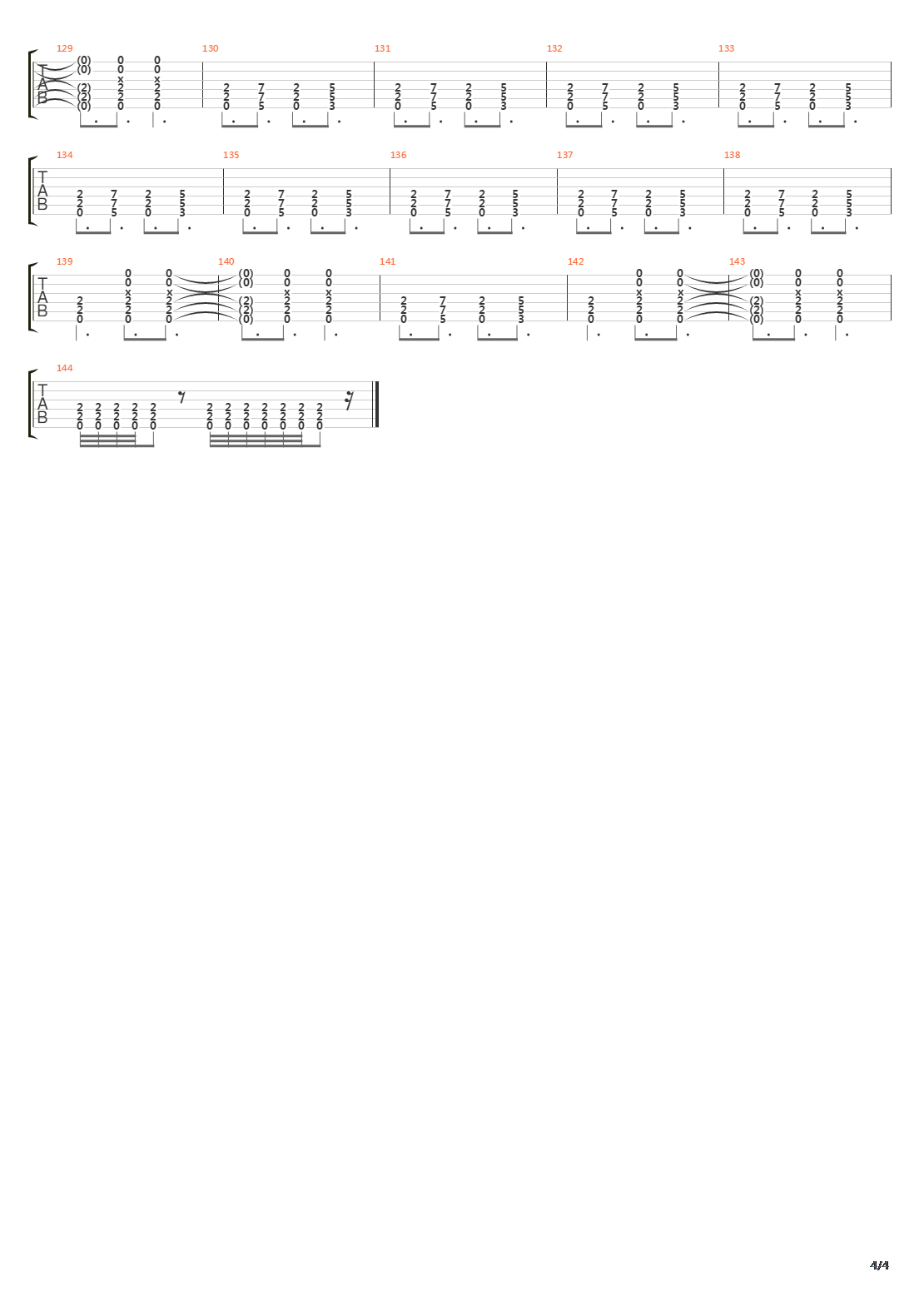 The Deadly Rhythm吉他谱