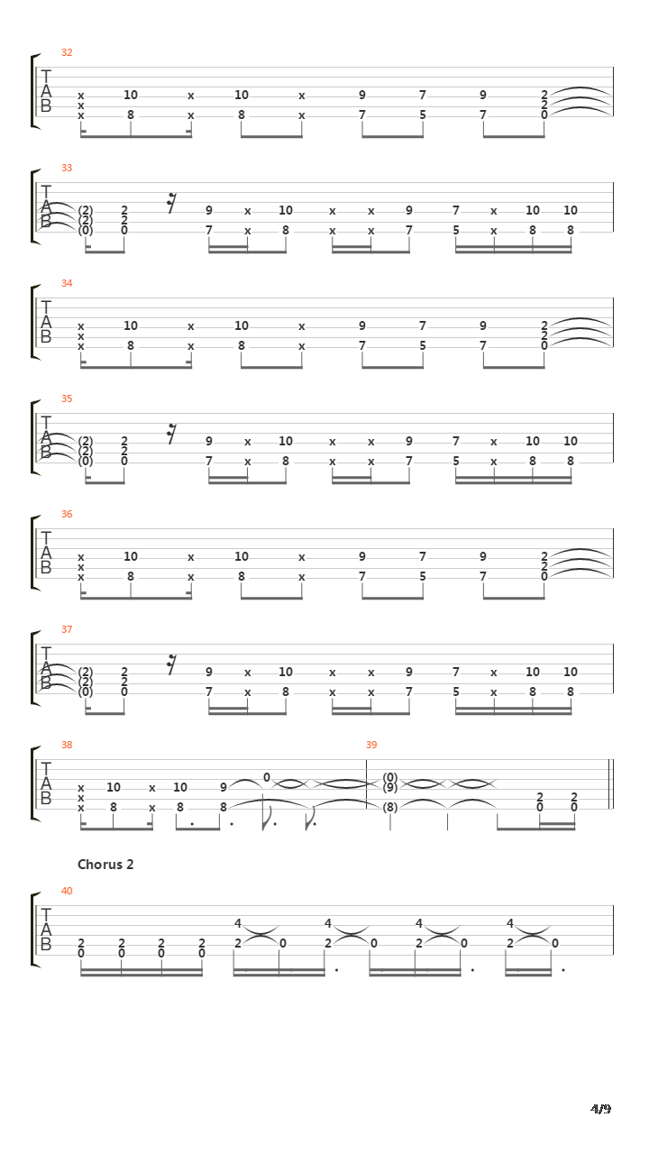 The Deadly Rhythm吉他谱