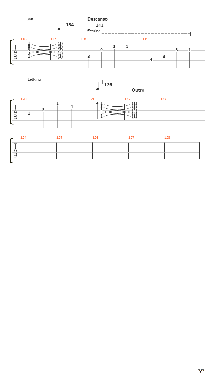 Sabes吉他谱