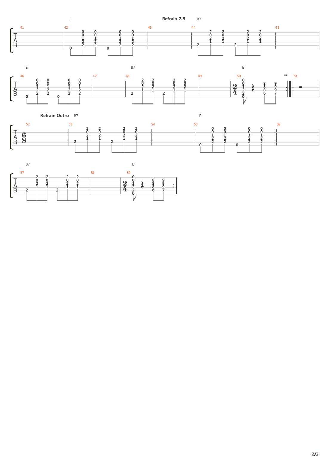 La Java Sans Joie吉他谱